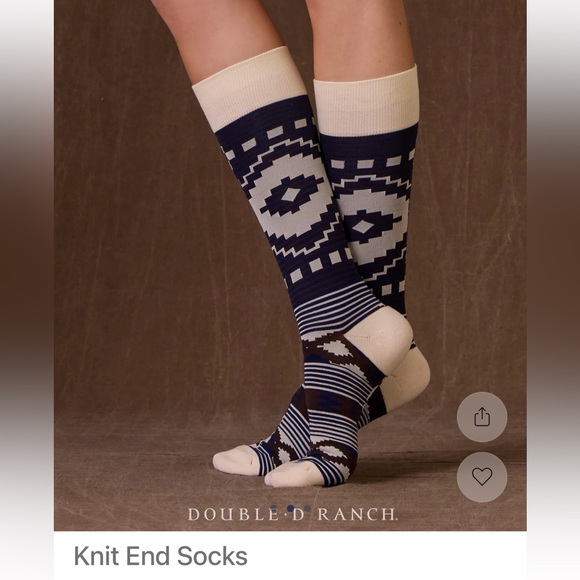 Double D Ranchwear Knit End Socks - Picture 3 of 4